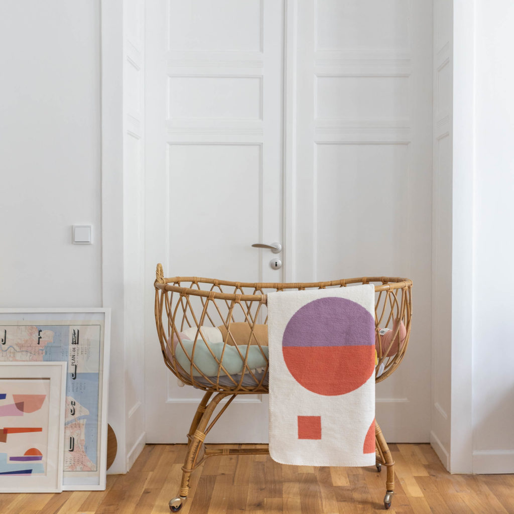 baby Decke shapes - 110x75cm - Biobaumwolle