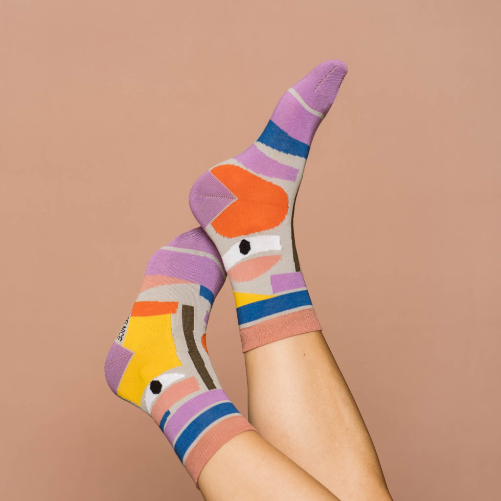 nice socks ARTIST edition - Thomas Heinz lilac