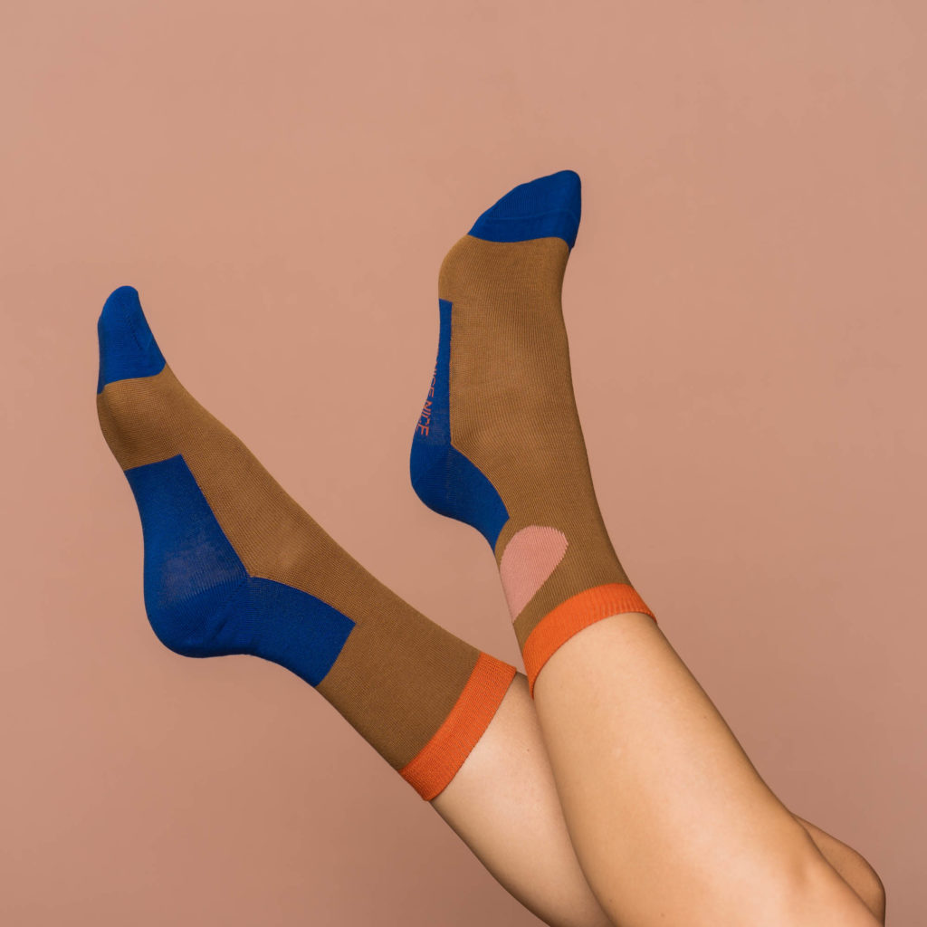nice socks minimal - blue blush