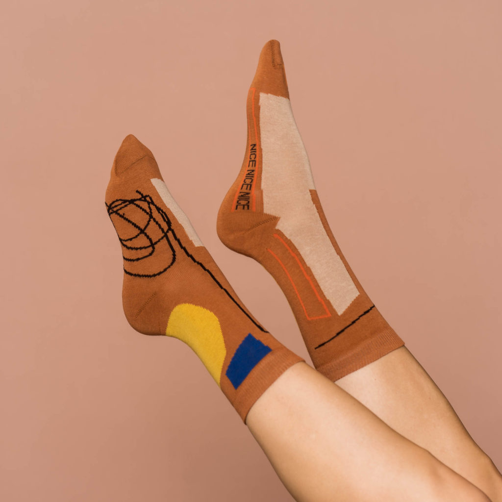 nice socks Kritzel - brown