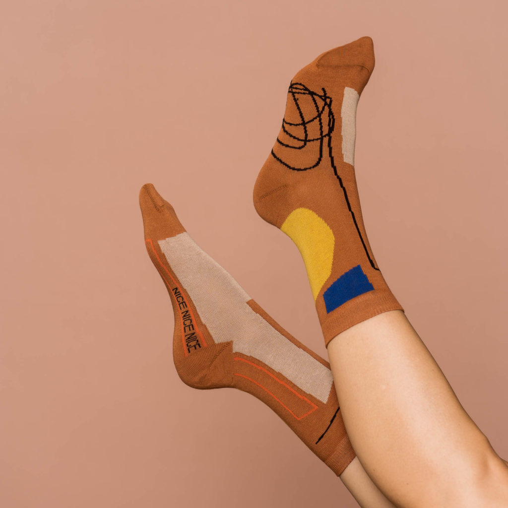 nice socks Kritzel - brown