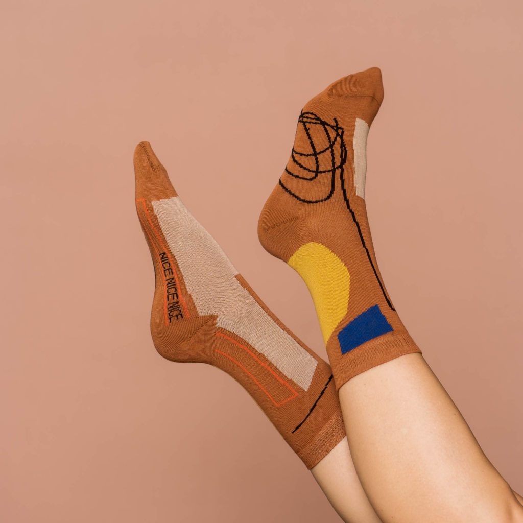 nice socks Kritzel - brown