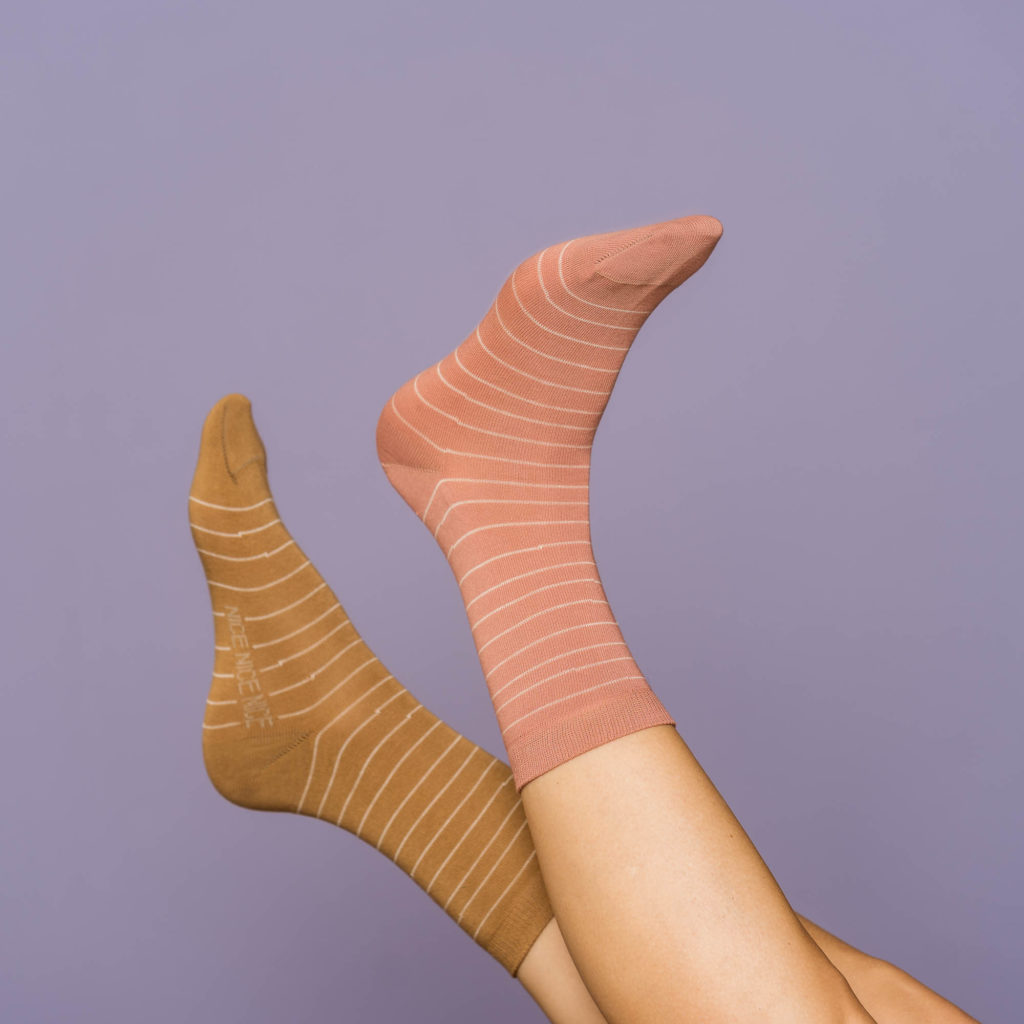 nice socks lines - blush
