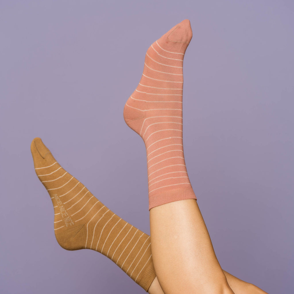 nice socks lines - blush