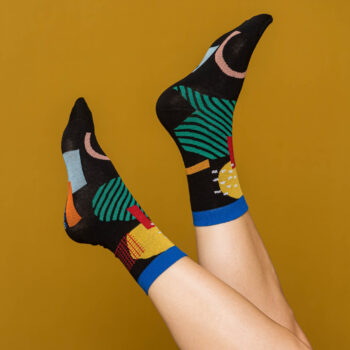 nice socks graphic - black