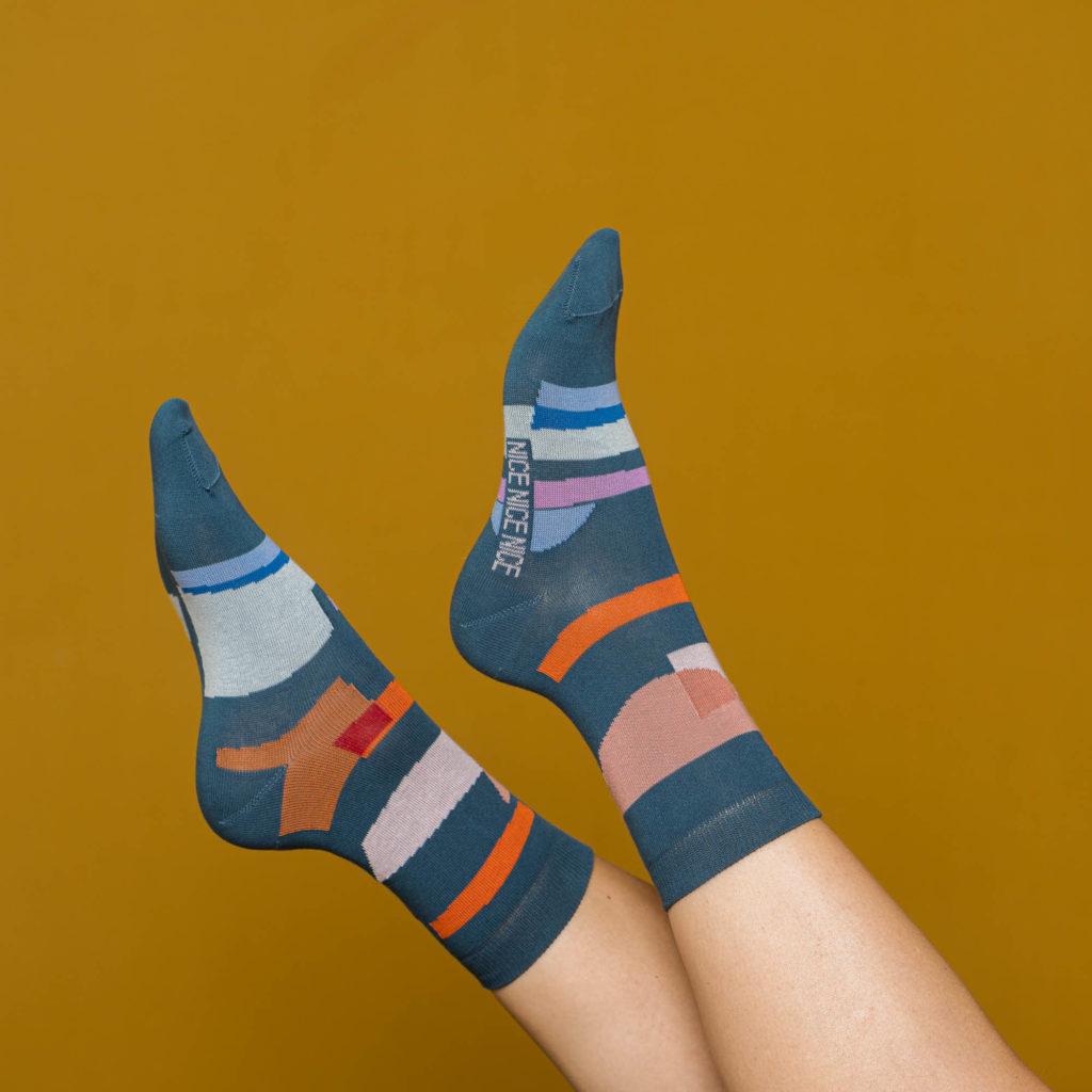 nice socks shades - petrol