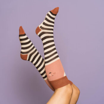 Kniestrümpfe stripes  - Anna Katharina Jansen - brown