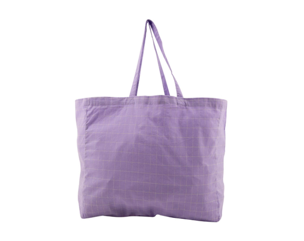 Tasche - grid lilac - groß