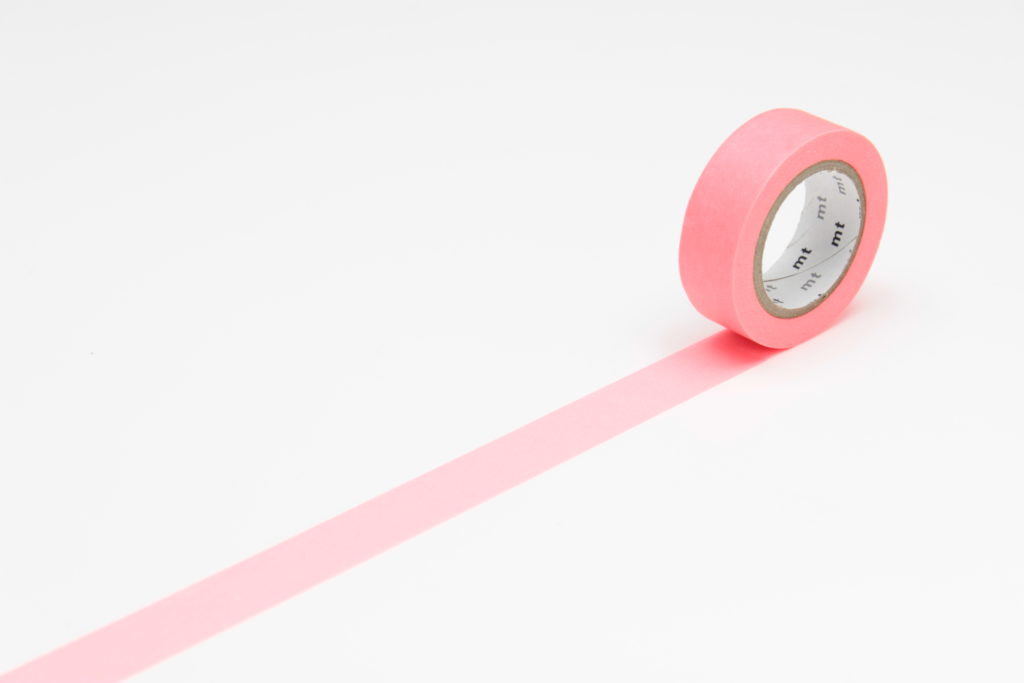 masking tape - shocking red