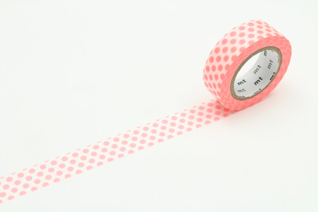 masking tape - dot shocking red