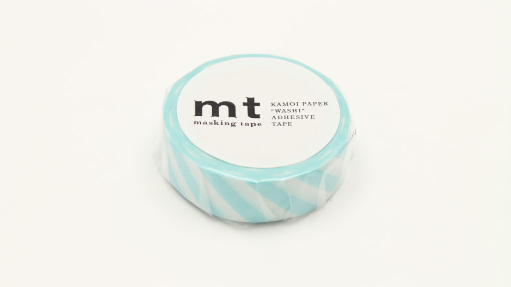 masking tape - stripe diagonal mint