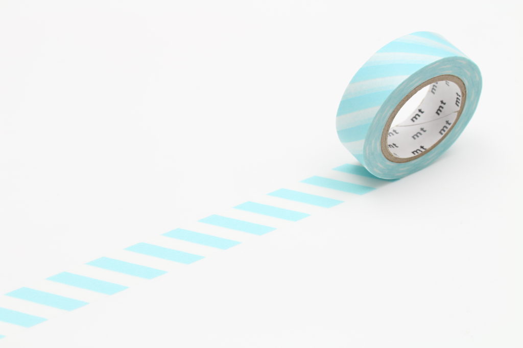 masking tape - stripe diagonal mint