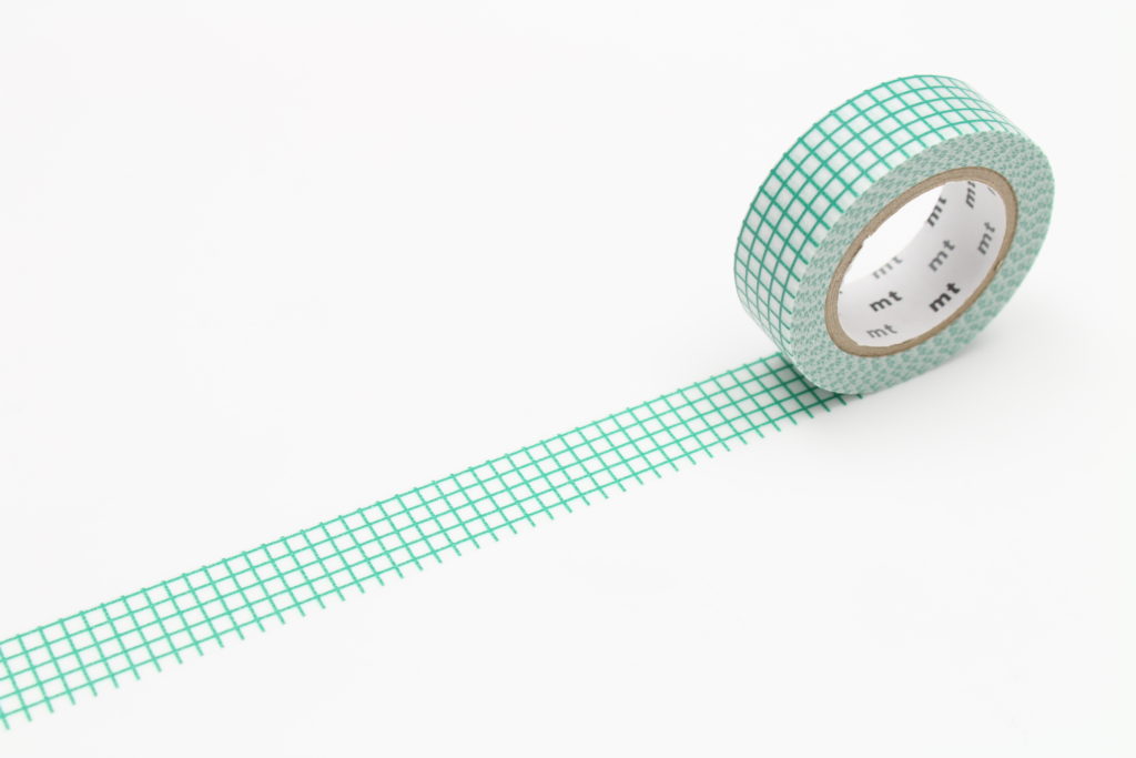 masking tape - grid emerald