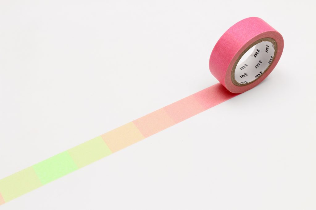 masking tape - fluorescent gradation pink x green