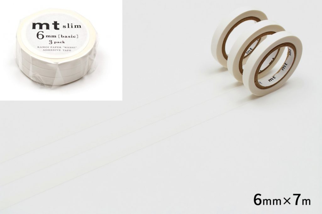 masking tape - slim 3er matt weiß