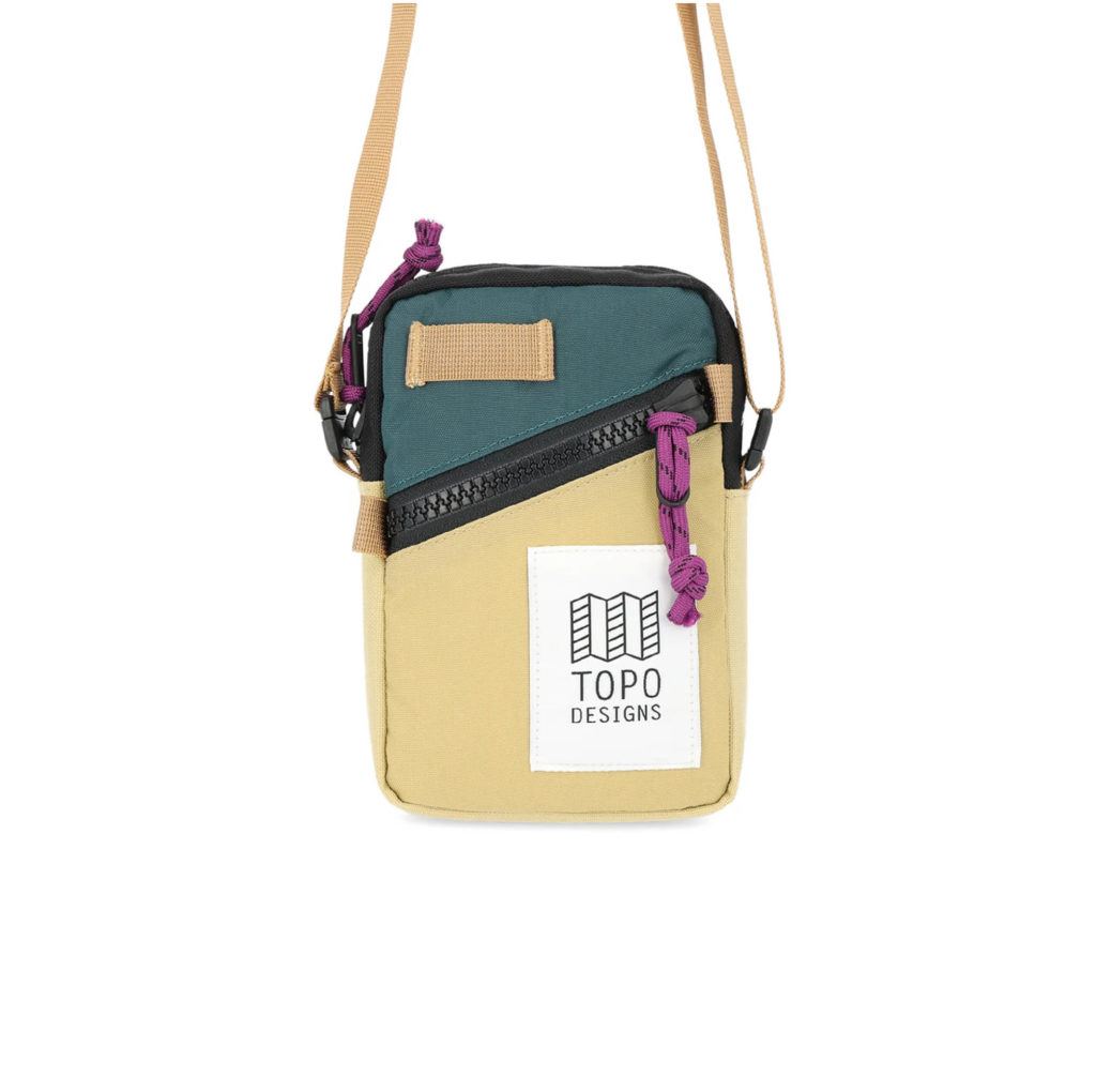 mini shoulder bag - hemp / botanic green