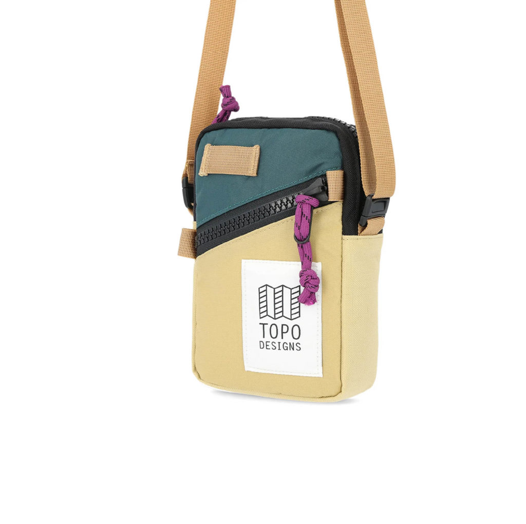 mini shoulder bag - hemp / botanic green