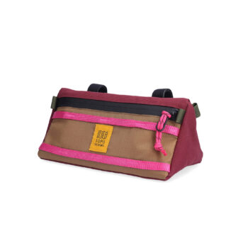 Bike Bag Mountain - Fahrradtasche - burgundy / dark khaki