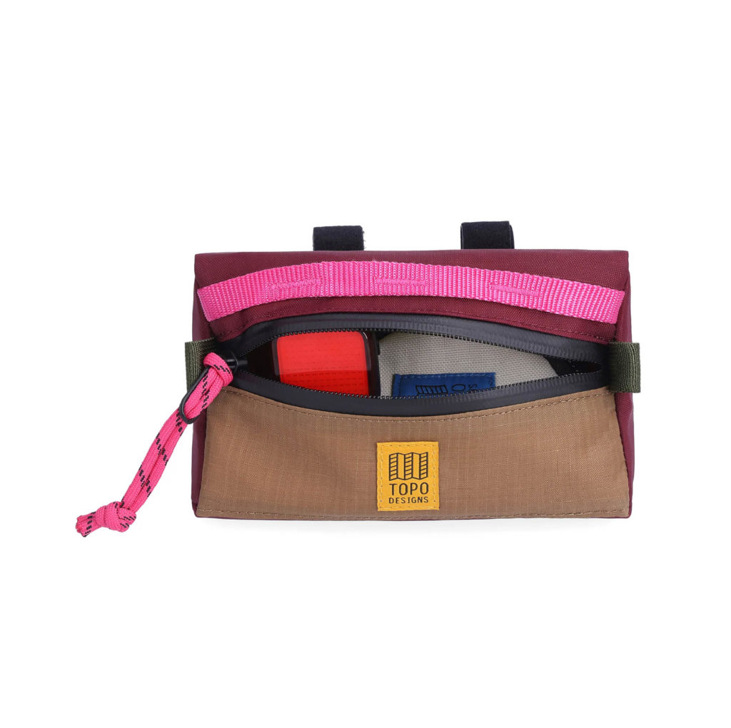 Bike Bag Mountain mini - Fahrradtasche - burgundy / dark khaki