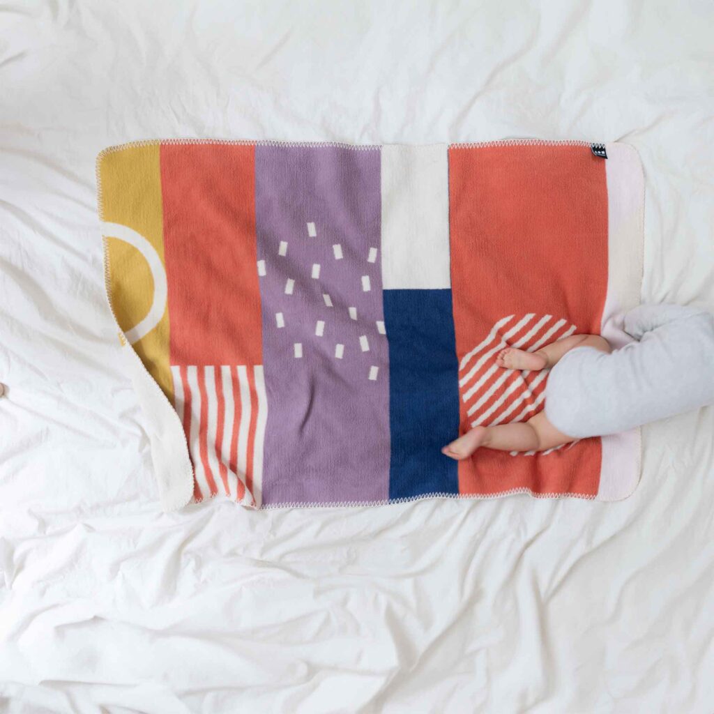 baby Decke form - 110x75cm - Biobaumwolle
