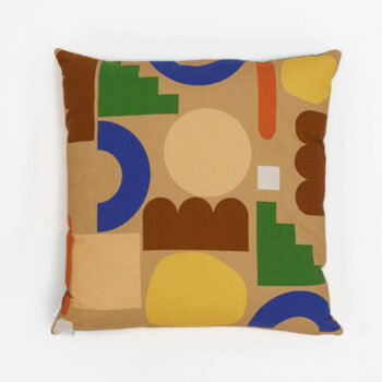Kissen blocks brown - 50x50