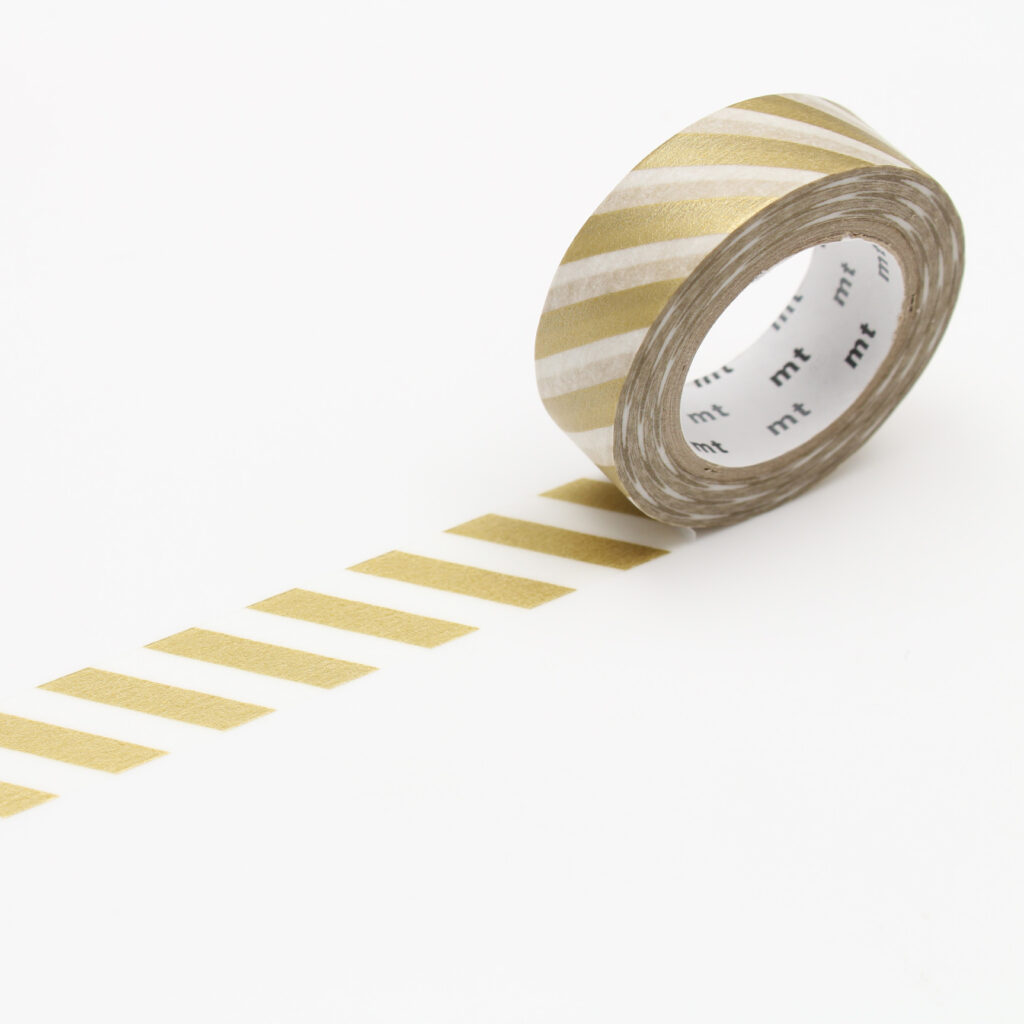 masking tape - stripe diagonal gold