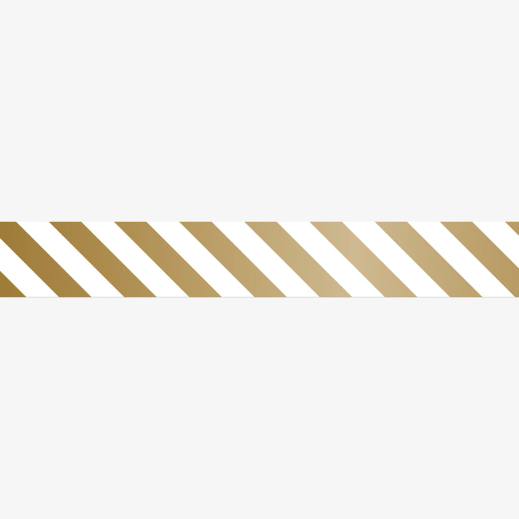 masking tape - stripe diagonal gold