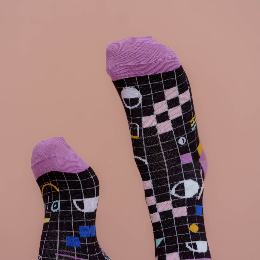 nice socks ARTIST edition - Franca Neuburg black