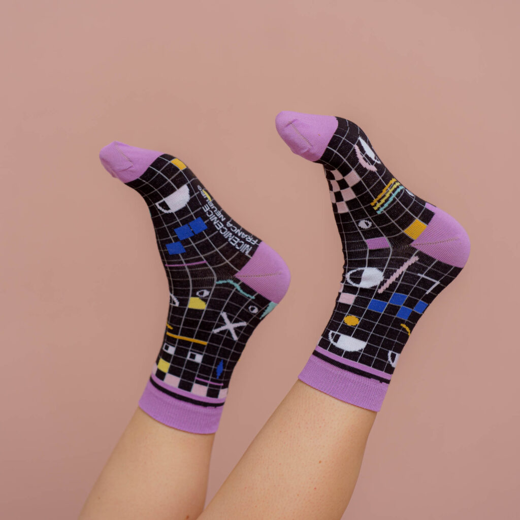 nice socks ARTIST edition - Franca Neuburg black