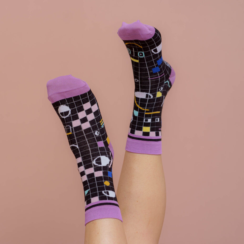 nice socks ARTIST edition - Franca Neuburg black