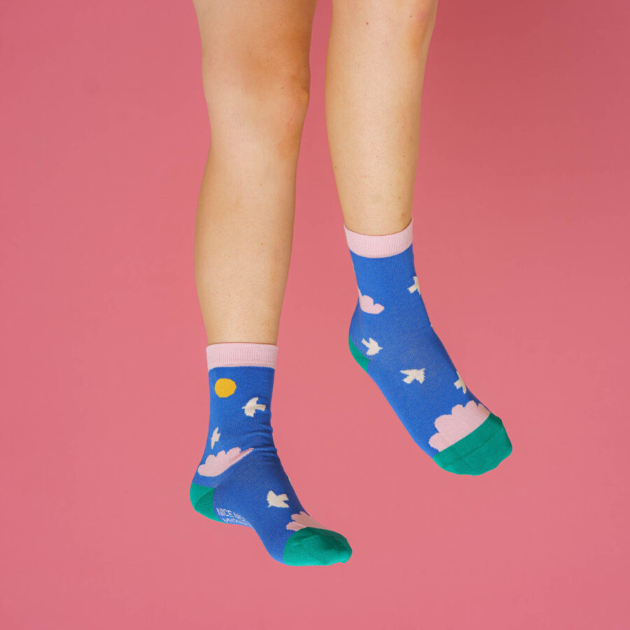 nice socks ARTIST edition - Myriam Van Neste blue