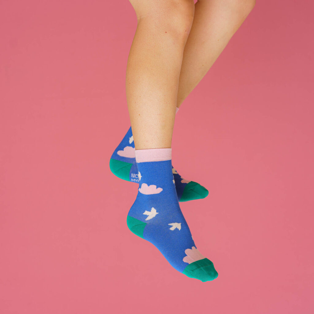 nice socks ARTIST edition - Myriam Van Neste blue
