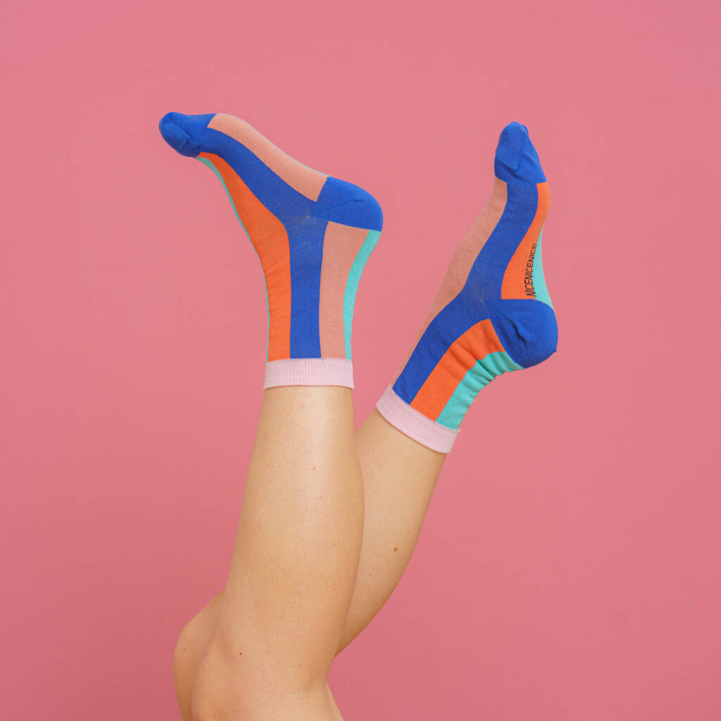 nice socks vertical stripes - summer