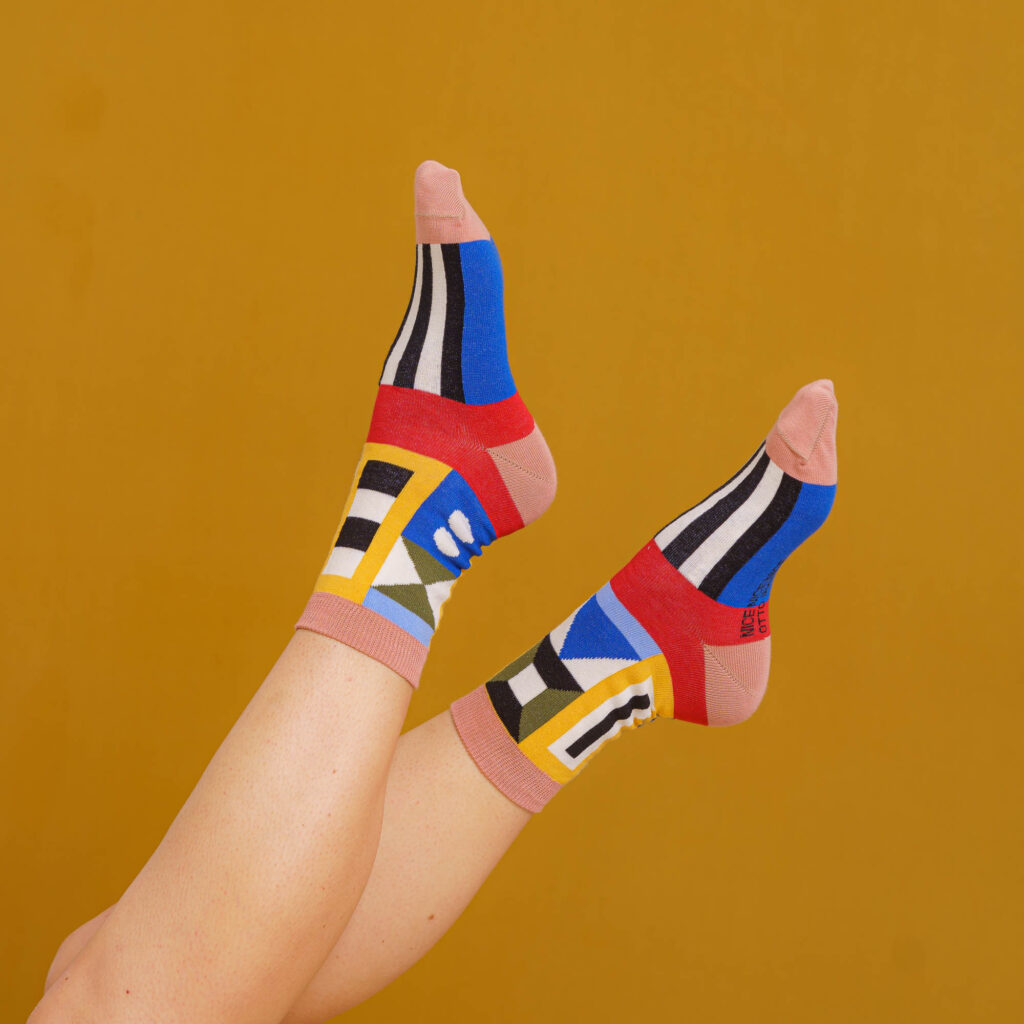 nice socks ARTIST edition - Ottoiram rose yellow