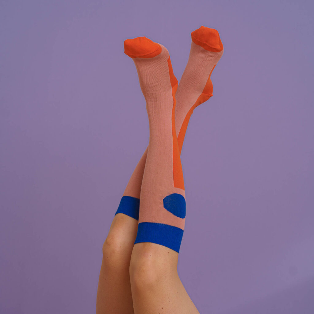 Kniestrümpfe minimal - coral