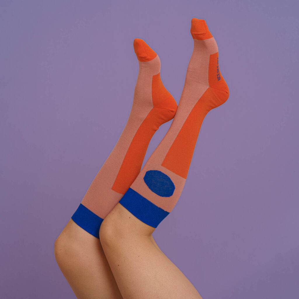Kniestrümpfe minimal - coral