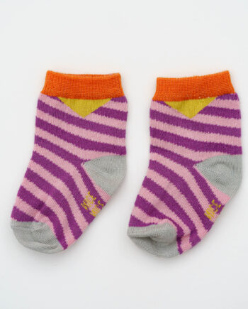 Baby-Kindersocken diagonal stripes – lilac