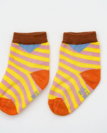 Baby-Kindersocken diagonal stripes – yellow