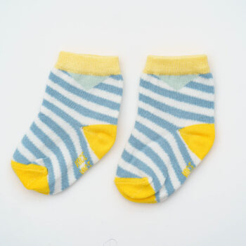 Baby-Kindersocken diagonal stripes – sky