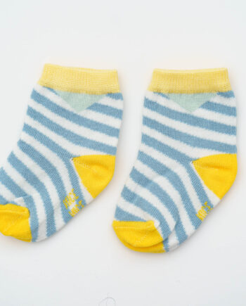 Baby-Kindersocken diagonal stripes – sky