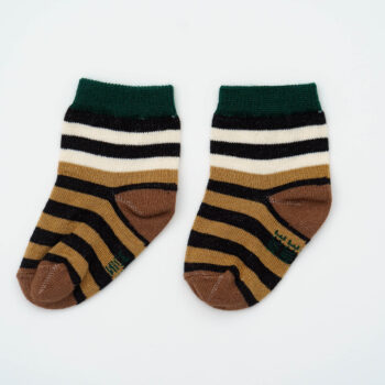 Baby-Kindersocken double stripes – black