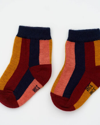 Baby-Kindersocken vertical stripes – autumn