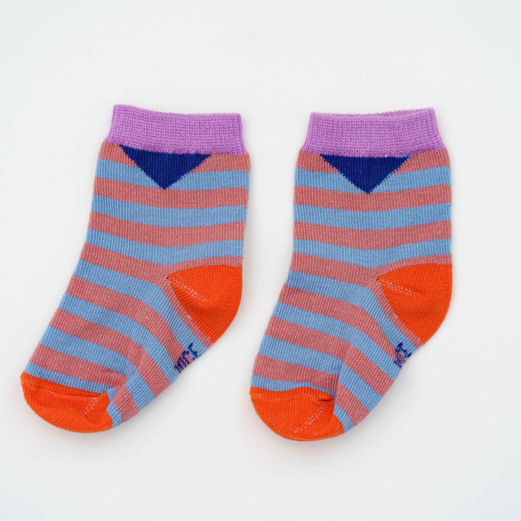 Baby-Kindersocken stripes – lilac