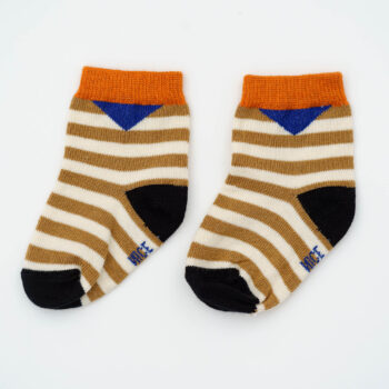 Baby-Kindersocken stripes – beige