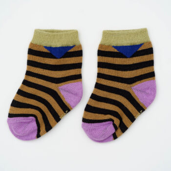 Baby-Kindersocken stripes – brown