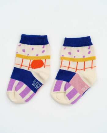 Baby-Kindersocken pattern creme
