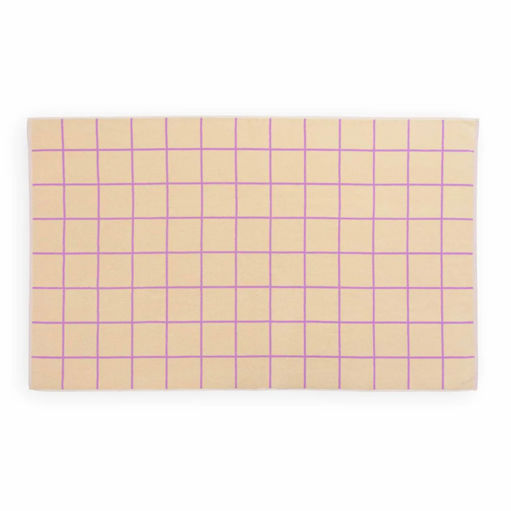 Badetuch Raster lila - 165x100
