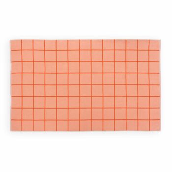 Badetuch Raster rose rot- 165x100