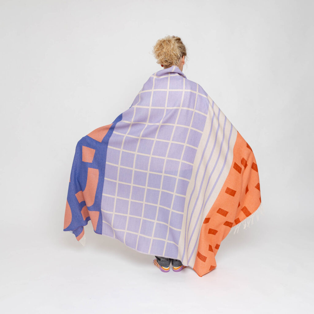 nice Merino Decke pattern - No 3 - 200x140cm