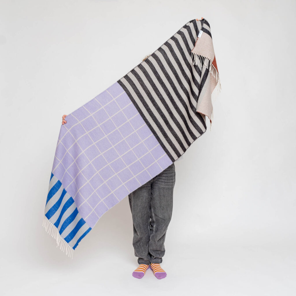 nice Merino Schal pattern stripes - No 7